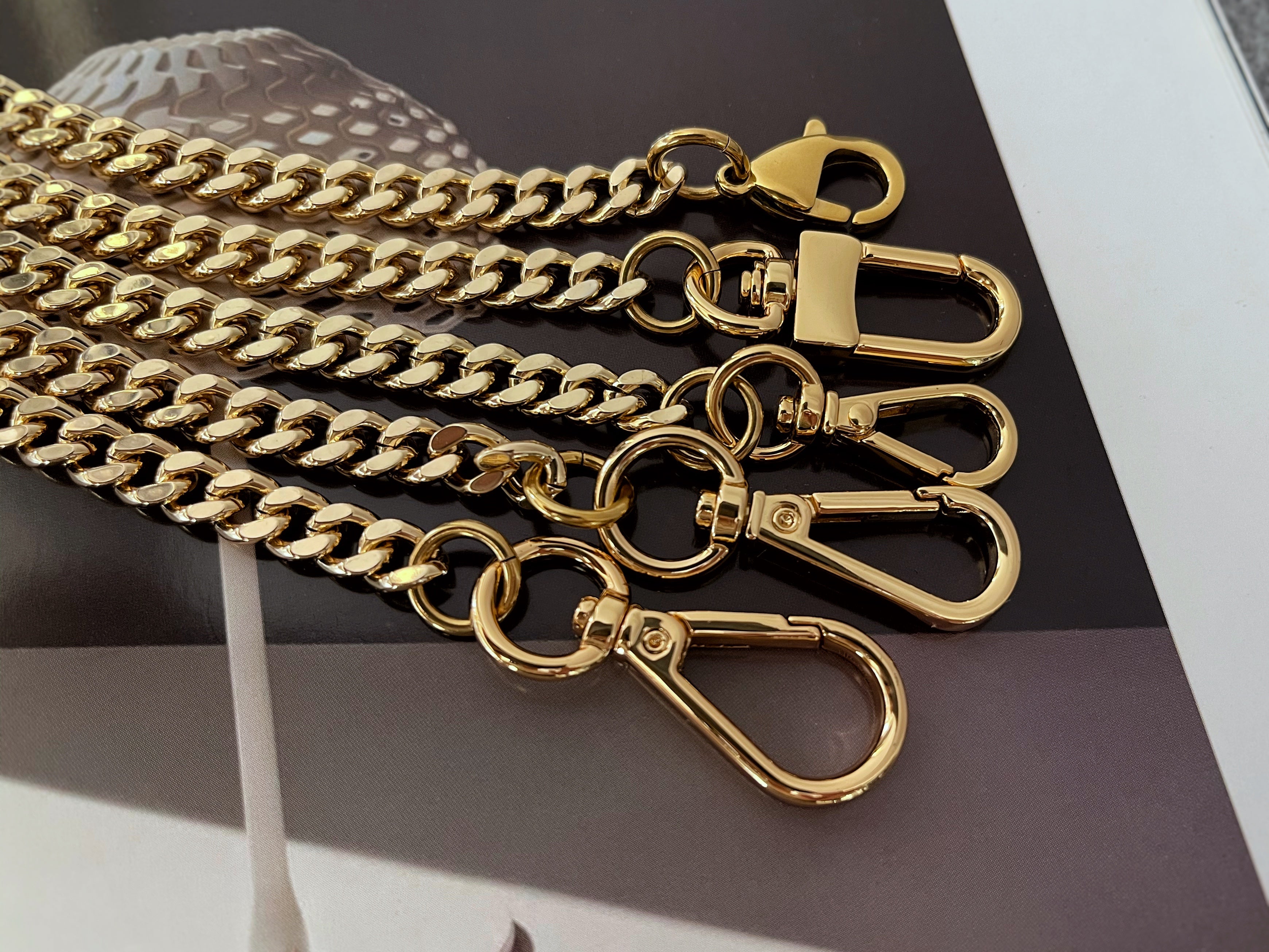 Chain Strap Extender Curb Style Accessory for Louis Vuitton 