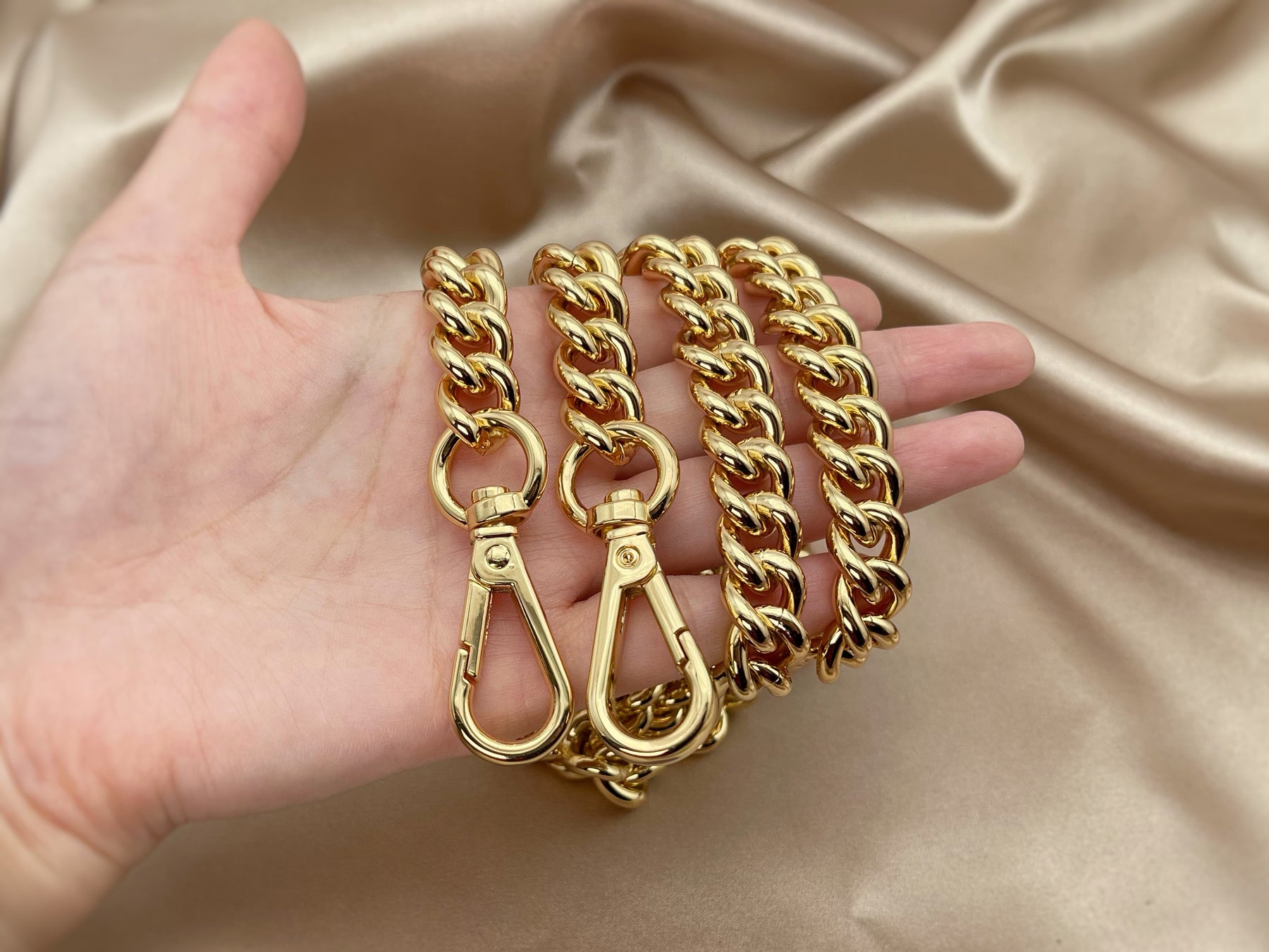 Gold Shoulder Flat Chain Strap Replacement for Louis Vuitton Pochette