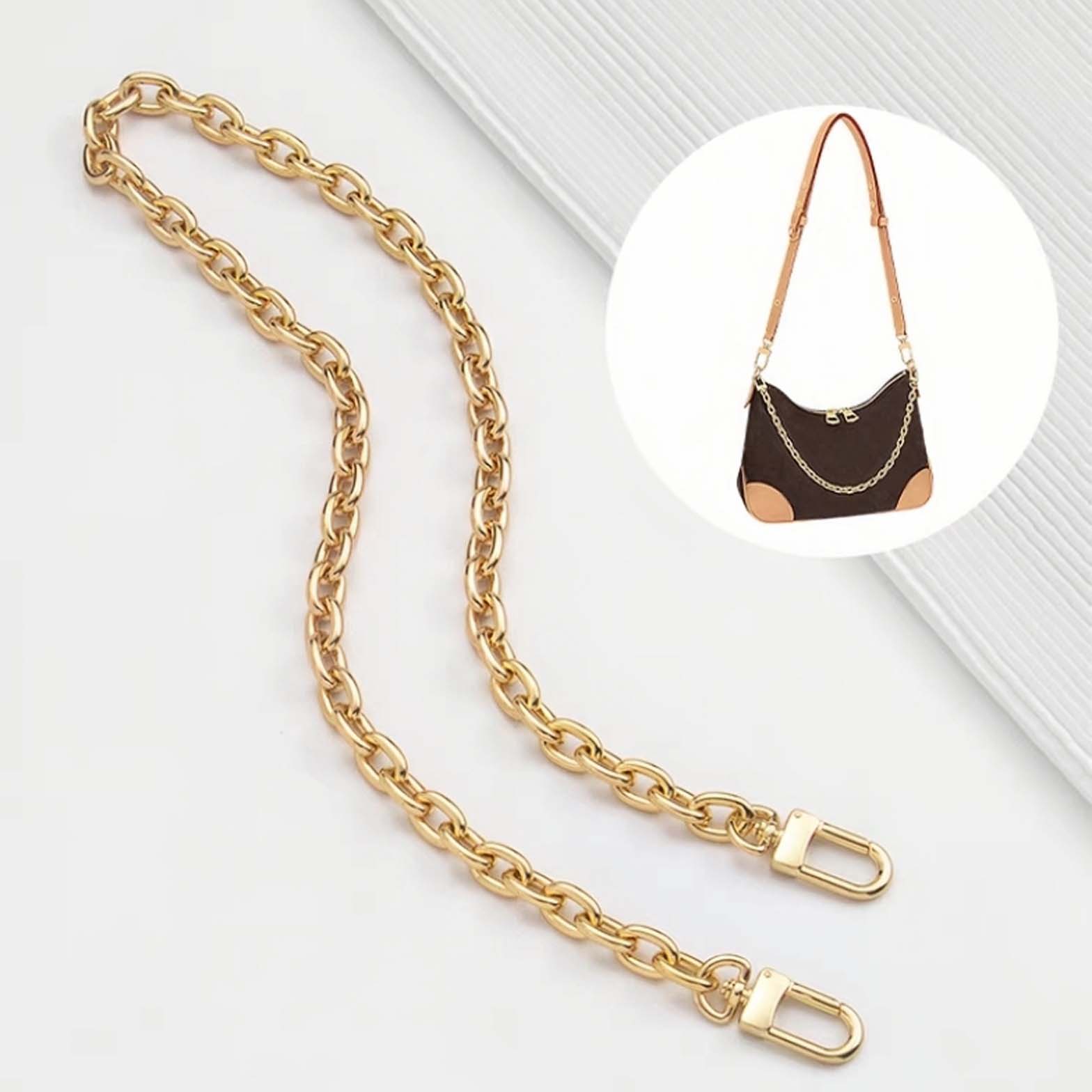 Luxurious Chain Strap for Louis Vuitton Boulogne Handbag – L\u0026S LEATHER