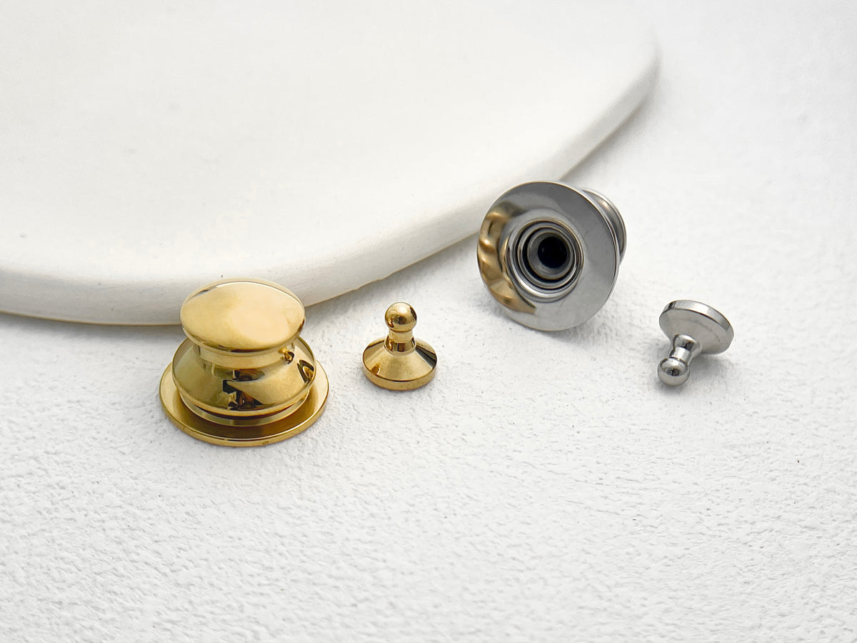 Golden Spring Lock Polished Stainless Steel Spring Lock | Gold/Silver | Leather Crafting ...