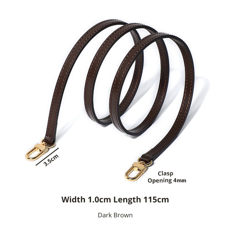 Dark Brown Replacement Leather Bag Straps L S LEATHER