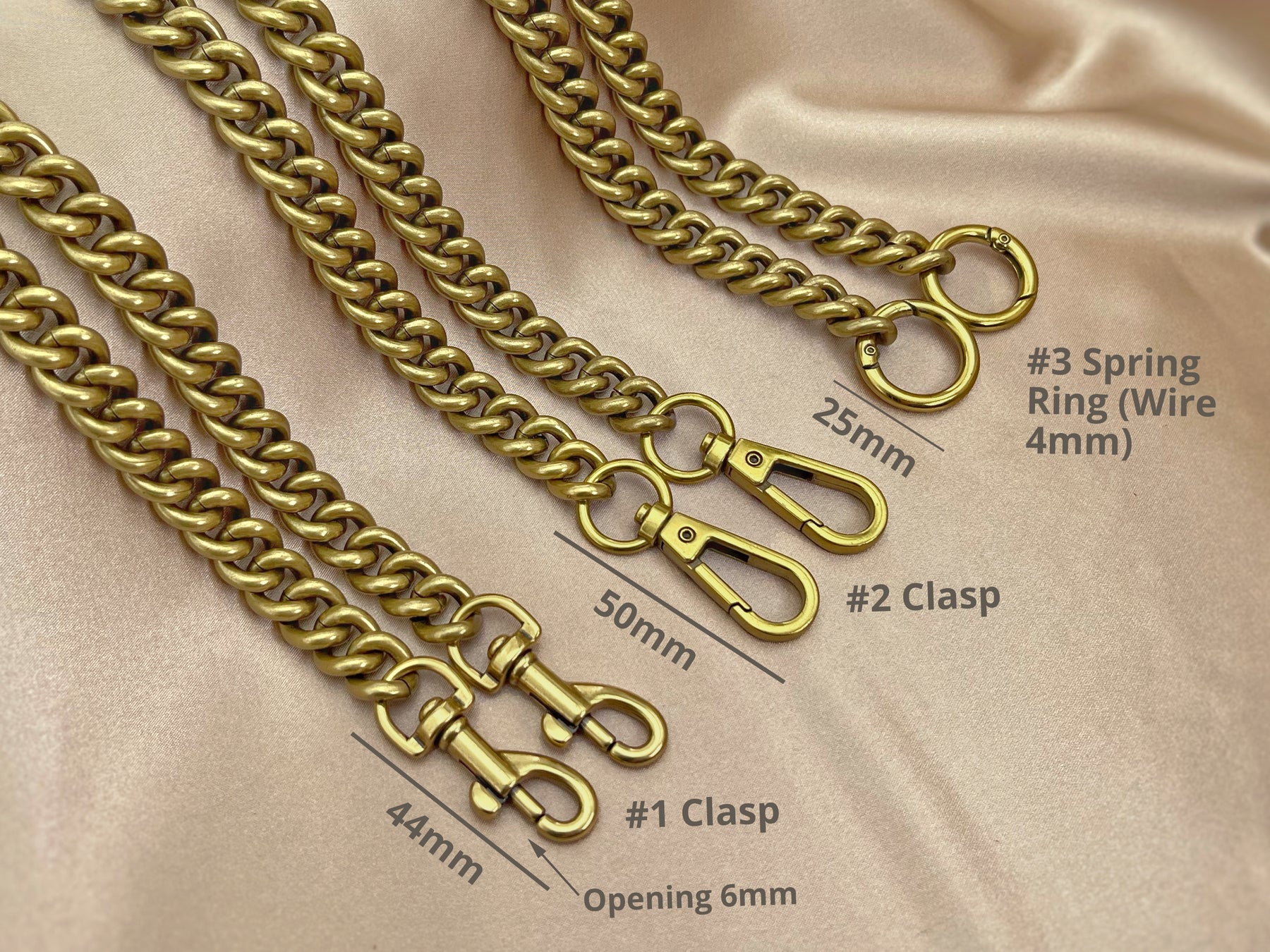  Purse Chain,Bag Extender Purse Chain Strap for Women Crossbody  Bags Purse Shoulder Belt Chain (Extender Chain+Antique Gold Chain  47in/120cm)
