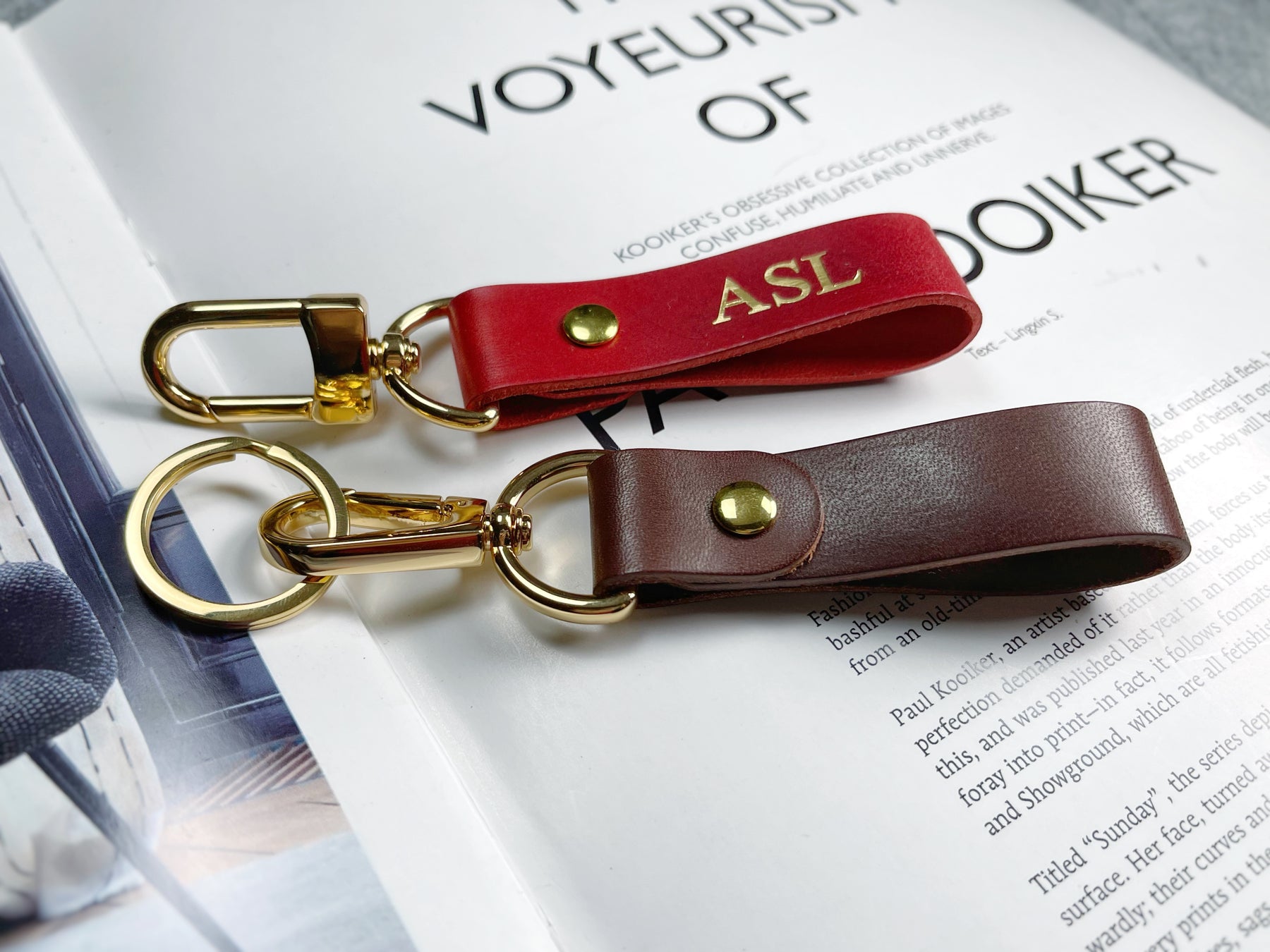 Personalised Leather Keyring | The Leather Satchel Co. – The Leather  Satchel Co. (USA)
