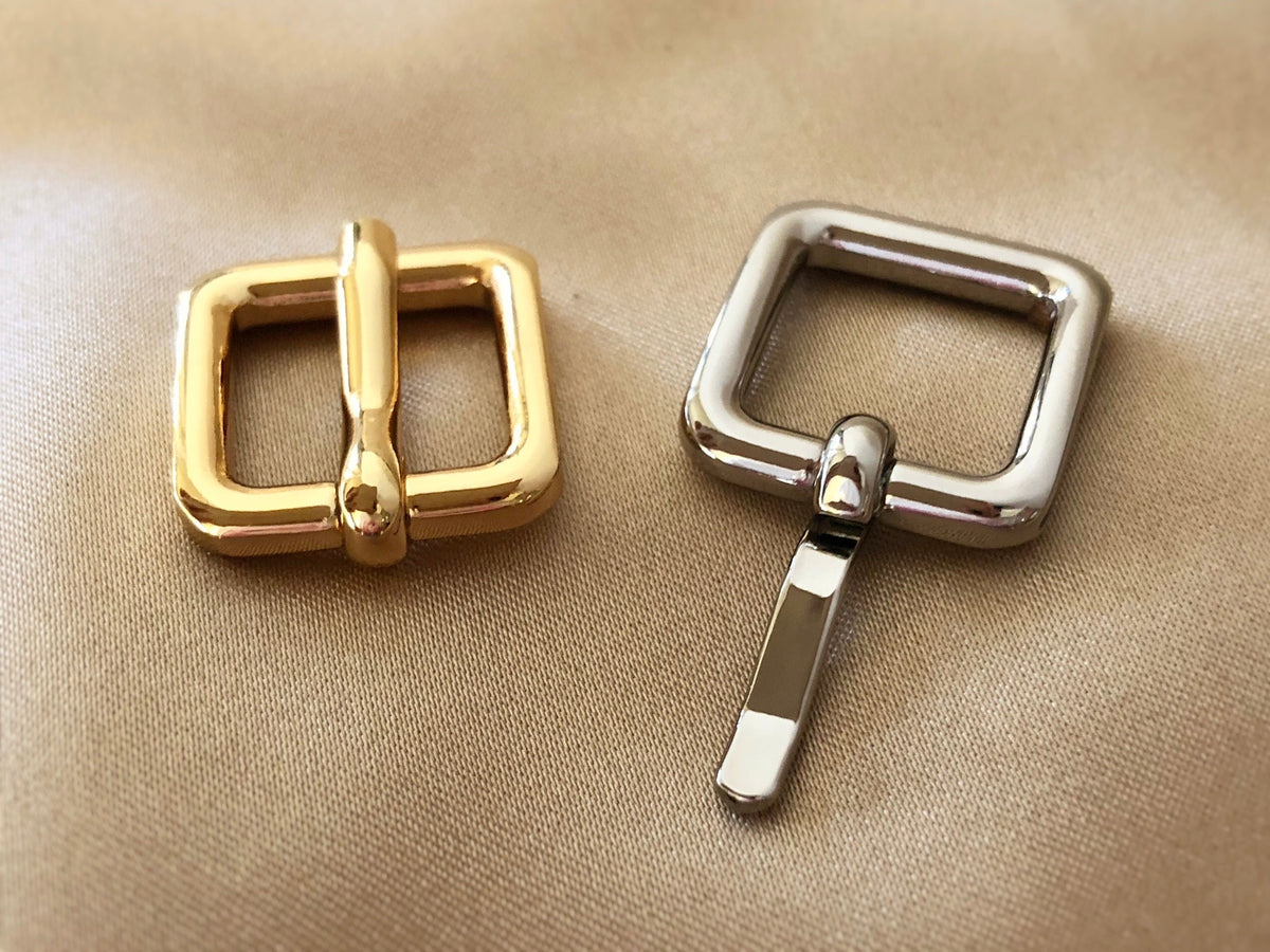 Pin Buckle 2 X Strap Buckle Pin Buckle, 12.6mm Inner Width Gold Nickel Metal Buck ...
