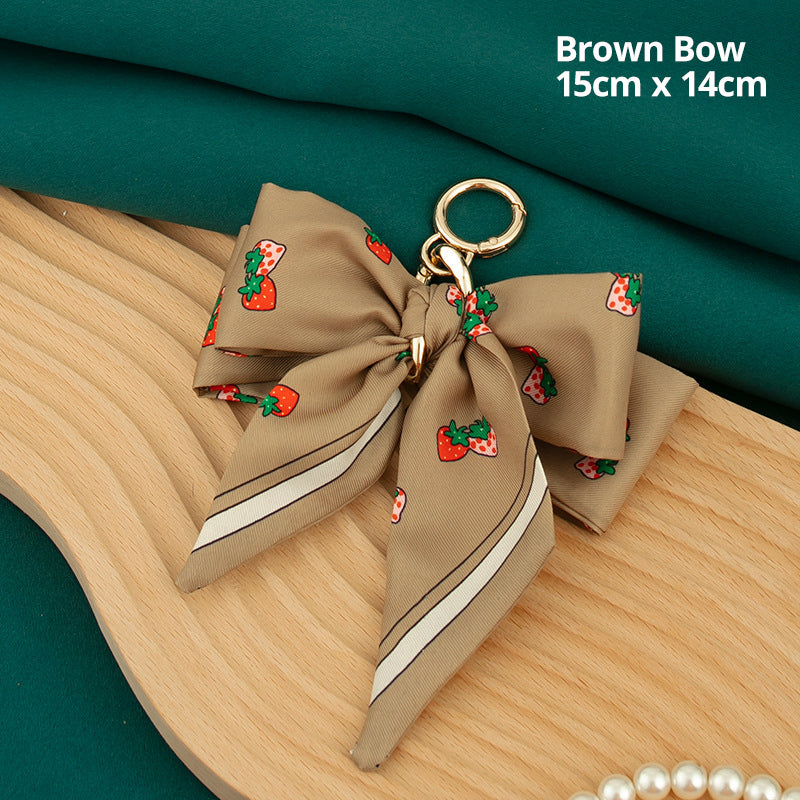 20mm Wide Thick Chain Strap Purse Handle with Bow Charm