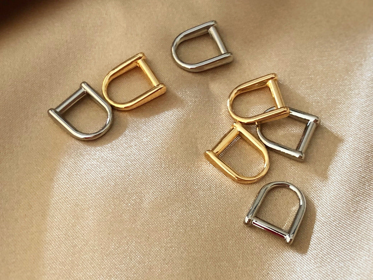 4 Pcs 7mm Mini D-rings Gold Silver – L&S LEATHER