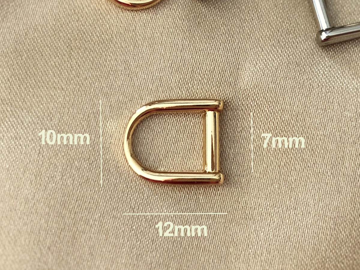 4 Pcs 7mm Mini D-rings Gold Silver – L&S LEATHER
