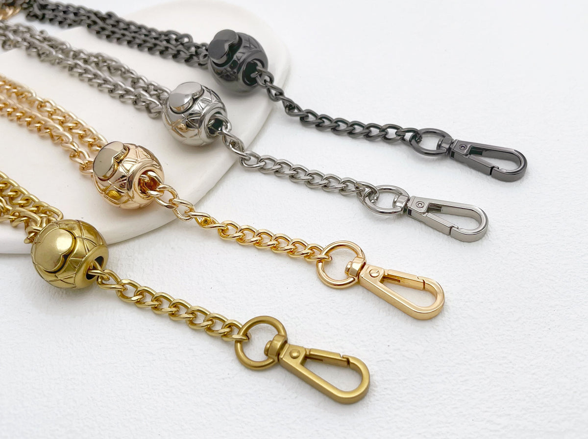 Adjustable Bag Chain Straps | Matt Gold, Gold, Silver, and Gunmetal – L ...