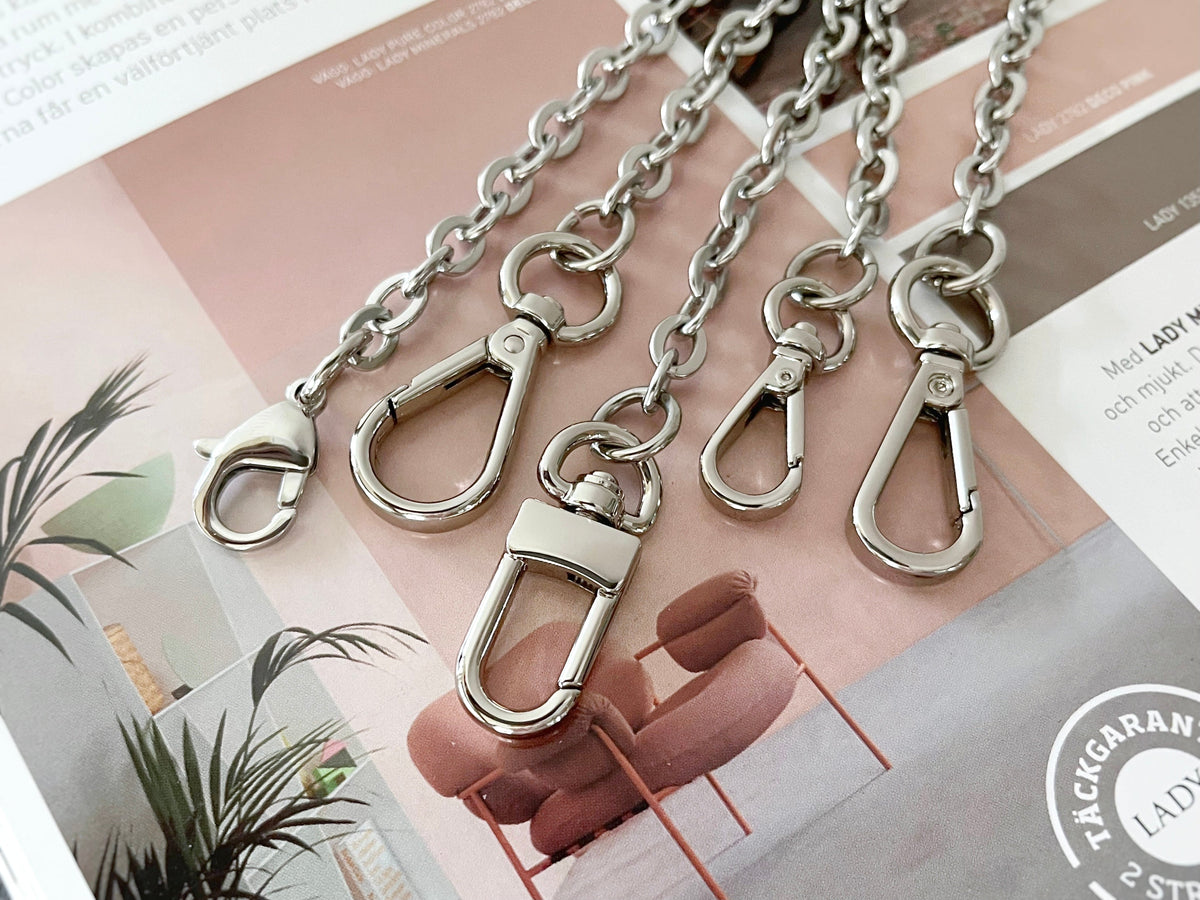 Elevate Your Bags with Custom Silver Bag Chain Straps – L&S LEATHER