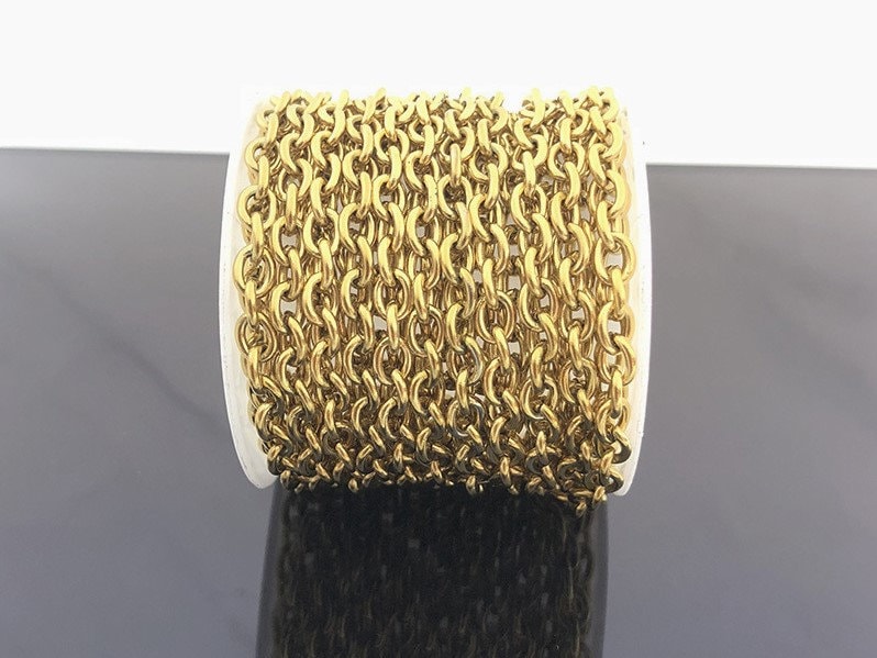 STEEL O CHAIN, 4.5mm 6mm Width Stainless Steel Diy Jewelry, Necklace C ...