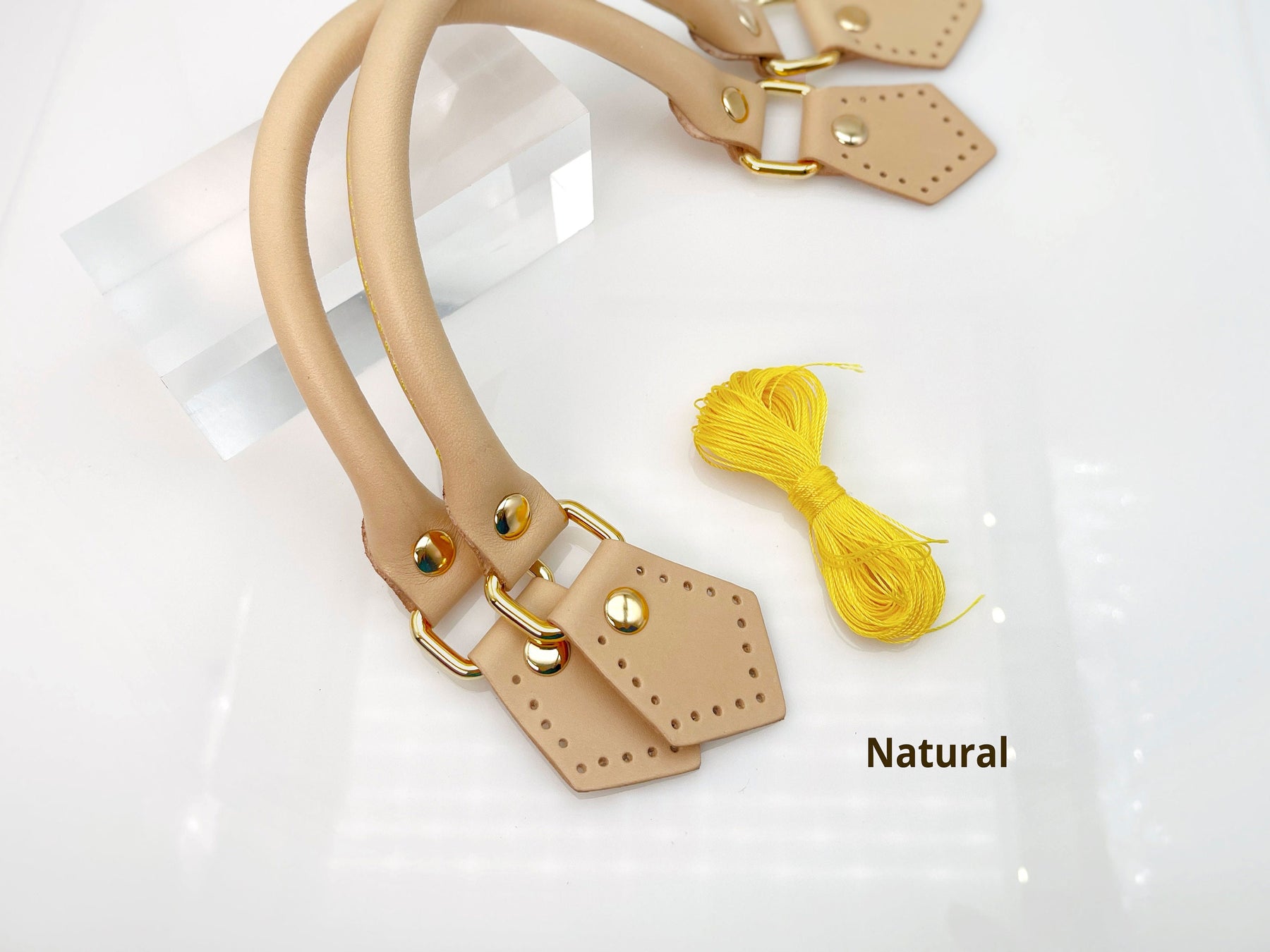 Mcraft® Handmade Vachetta Leather Handle Protector Cover Strap